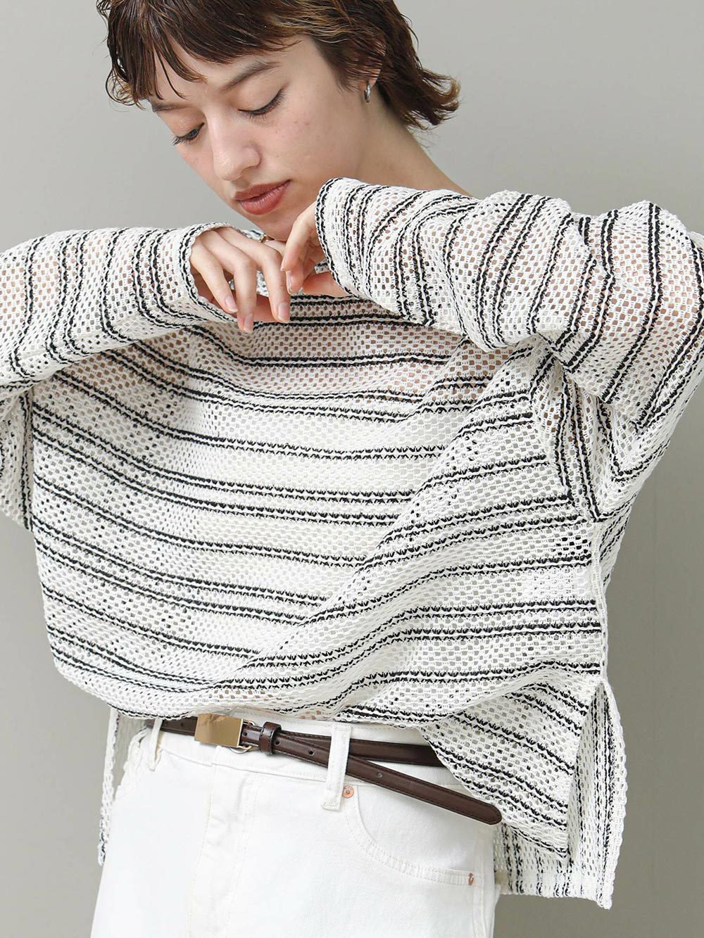 2-Way Striped Pullover